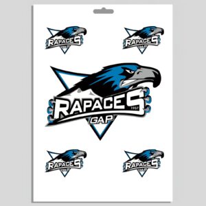 Planche de stickers 5 logos Rapaces de gap