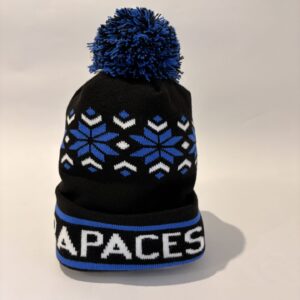 Bonnet Ashok Noir Blanc Bleu Flocons